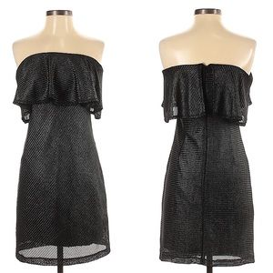 NWOT AMERICAN RETRO Bo dress gunmetal sleeveless flutter size 2 new without tags